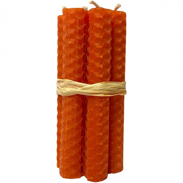 Orange (Burnt) - Beeswax Spell Candles